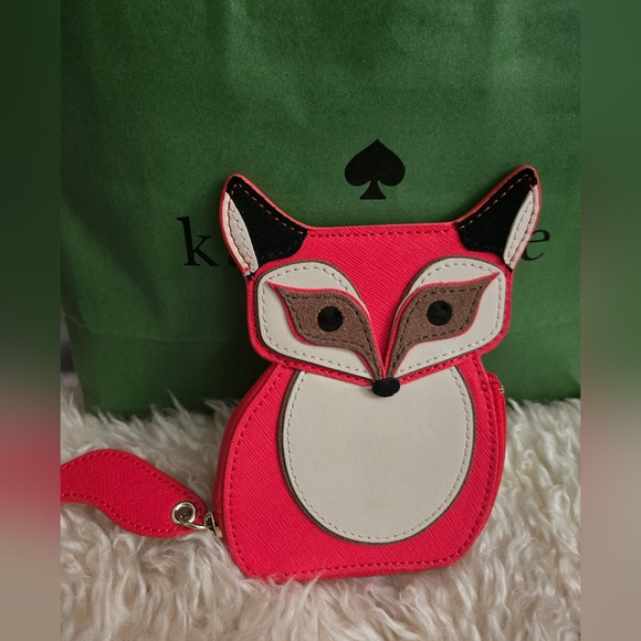 Kate Spade Blaze A Trail Fox Coin Purse/Cardholder. EUC. - Picture 1 of 4